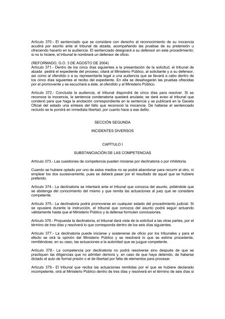 codigo de procedimientos penales para el estado de veracruz