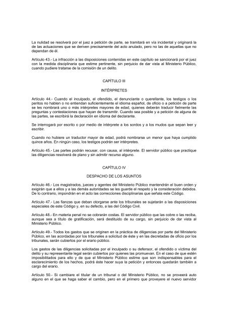 codigo de procedimientos penales para el estado de veracruz