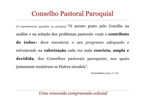 Conselho Pastoral Paroquial.pptx - Diocese de Braga