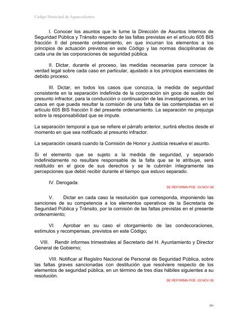 CÓDIGO MUNICIPAL DE AGUASCALIENTES - Gobierno de ...