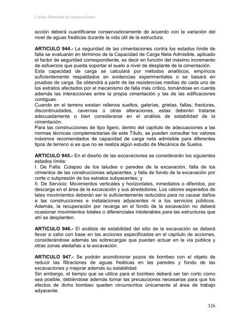 CÓDIGO MUNICIPAL DE AGUASCALIENTES - Gobierno de ...