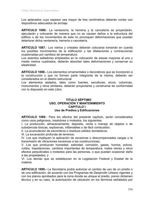 CÓDIGO MUNICIPAL DE AGUASCALIENTES - Gobierno de ...