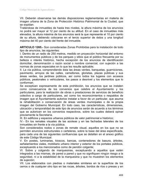 CÓDIGO MUNICIPAL DE AGUASCALIENTES - Gobierno de ...