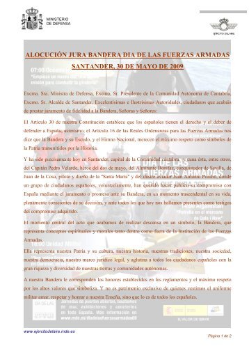 Día de las Fuerzas Armadas Santander 2009 - Ministerio de Defensa