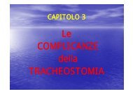 Le COMPLICANZE della TRACHEOSTOMIA