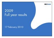 Download Rexam Full Year Results 2009 - Presentation slides PDF