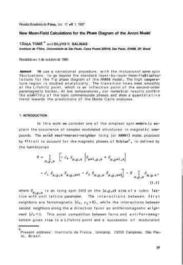 New Mean-Field Calculations for the Phase Diagram of the Annni ...