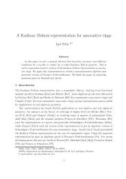 A Kadison–Dubois representation for associative rings