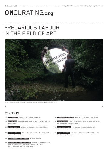 PRECARIOUS LABOUR IN THE FIELD OF ART - Tensta konsthall