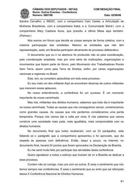 departamento de taquigrafia, revisão e redação núcleo de redação ...