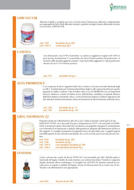 catalogo 2012 - Ornitalia Product Service