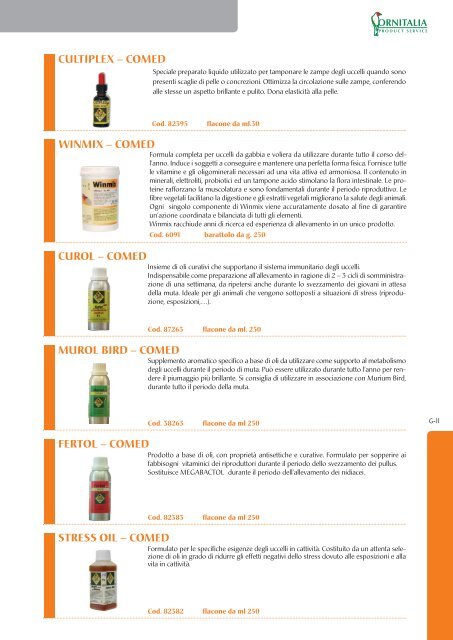 catalogo 2012 - Ornitalia Product Service