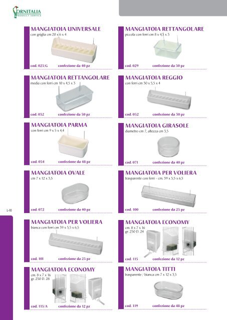 catalogo 2012 - Ornitalia Product Service