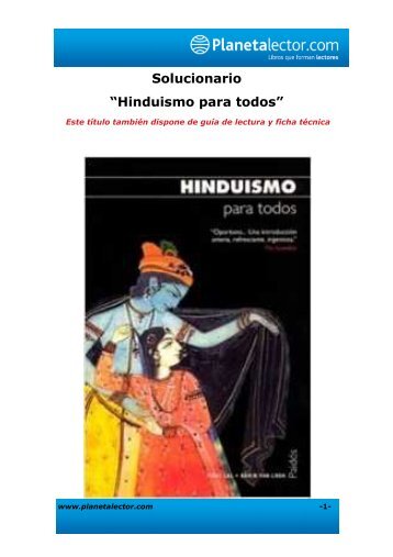Hinduismo para todos-Solucionario - Planetalector