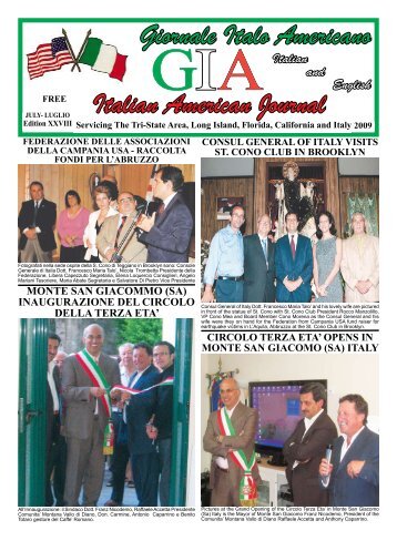 Italian American Journal Giornale Italo Americano - GIA