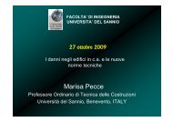 prof.ssa Marisa Pecce - Università del Sannio