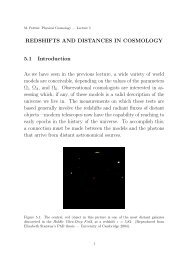 Redshifts and Distances in Cosmology - University of Cambridge