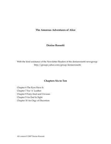 Chapters 6 to 10 in Adobe Acrobat (pdf format) - Denise Rossetti