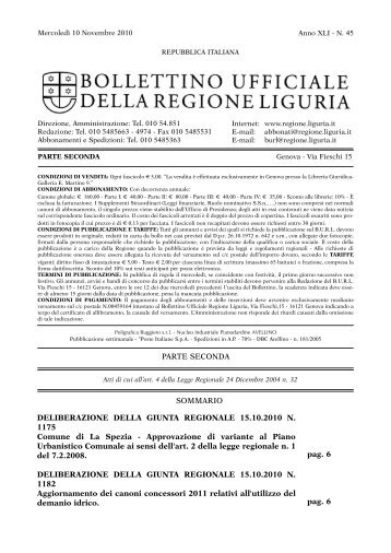 pag. 6 pag. 6 PARTE SECONDA SOMMARIO DELIBERAZIONE ...