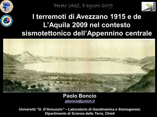prof. Paolo Boncio - Pereto