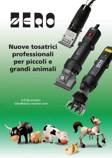 Nuove tosatrici professionali per piccoli e grandi animali - Milkline