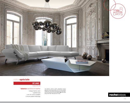 Roche Bobois – 8 Exceptional Days - European Designs