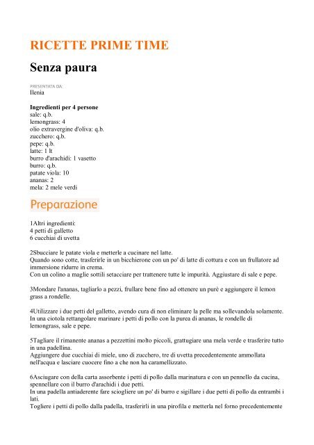 Ricette PRIME TIME_Secondi(31.57 kB, PDF) - Franke