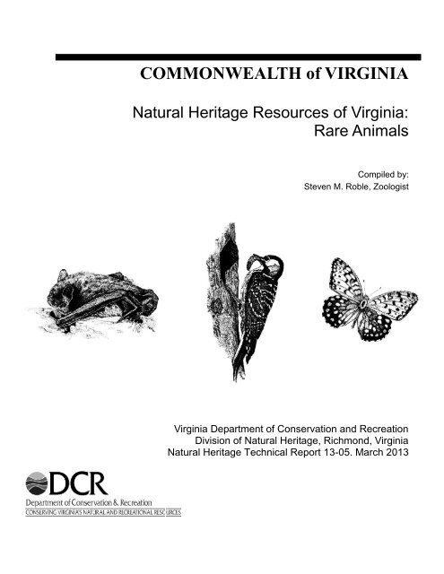 Rare Animals - Virginia Department of Conservation and Recreation ...