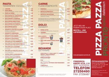 PDF-Datei zum Download! - Pizza Pazza