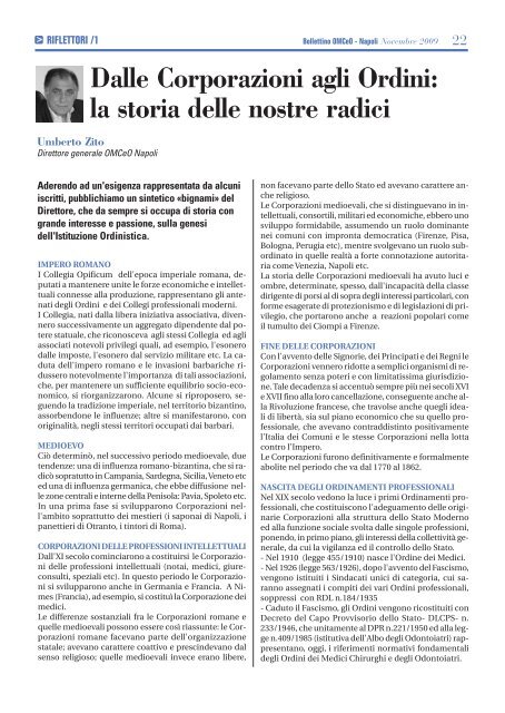 Bollettino Novembre 2009 - Ordine dei Medici Chirurghi e degli ...