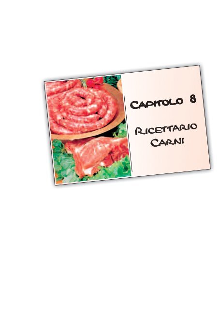 Capitolo 8 Ricettario Carni - Provincia di Padova