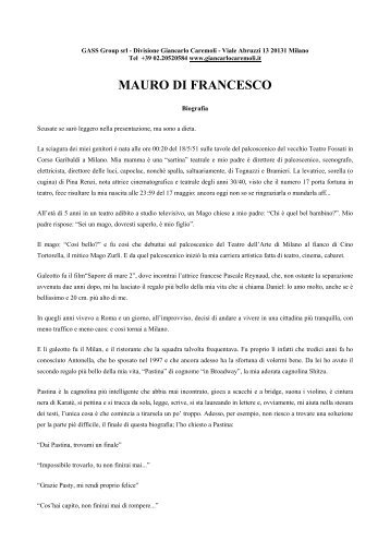 MAURO DI FRANCESCO - Giancarlo Caremoli