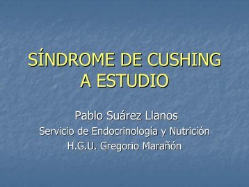 SÍNDROME DE CUSHING A ESTUDIO - sendimad
