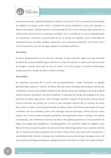 IX e X NERVOS CRANIANOS - Instituto Paulo Brito