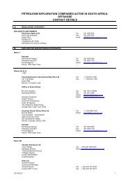 offshore contact details - Petroleum Agency SA