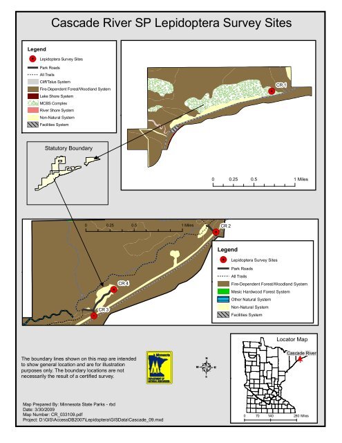 A survey of Lepidoptera in three priority areas of the Minnesota state ...