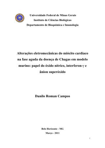 Alterações eletromecânicas do miócito cardíaco na fase aguda da ...