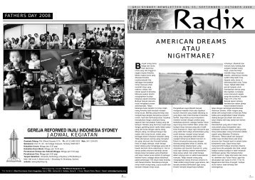 AMERICAN DREAMS ATAU NIGHTMARE? - GRII Sydney