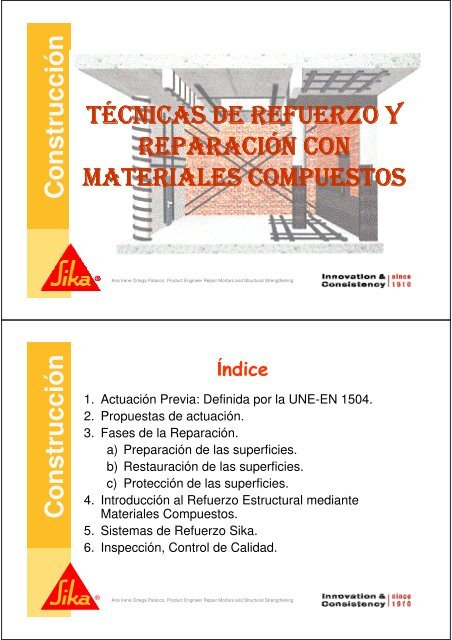 Técnicas de refuerzo y reparación con materiales compuestos - Ua