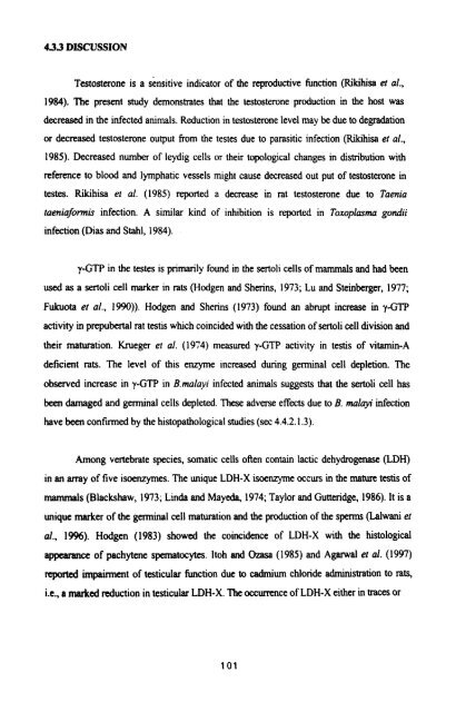 effect of infection of the filarial parasite brugia malayi - Pondicherry ...