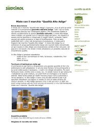 Miele con il marchio “Qualità Alto Adige” - Sinfonet.it