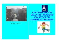 carta dei servizi della ristorazione scolastica - Città di Chioggia
