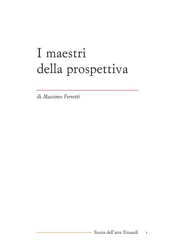 I maestri della prospettiva - Artleo.it