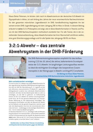 3:2:1-Abwehr – das zentrale Abwehrsystem in der DHB ... - fhetworks