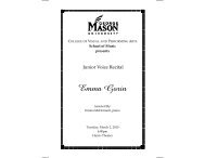 Emma Gorin - George Mason University School of Music