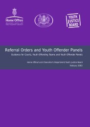 Referral Orders and Youth Offender Panels