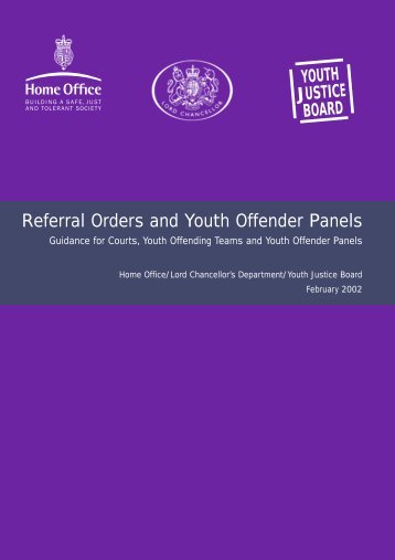 Referral Orders and Youth Offender Panels