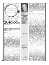 Lezioni di Grafologia - parte ottava - Fondazione Giulietti