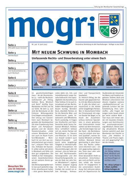 Mit neuem Schwung in Mombach - MOGRI