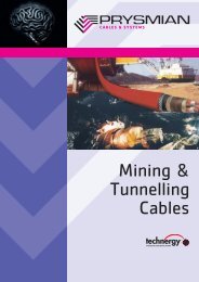 Leaflet Mining & Tunnelling - Prysmian